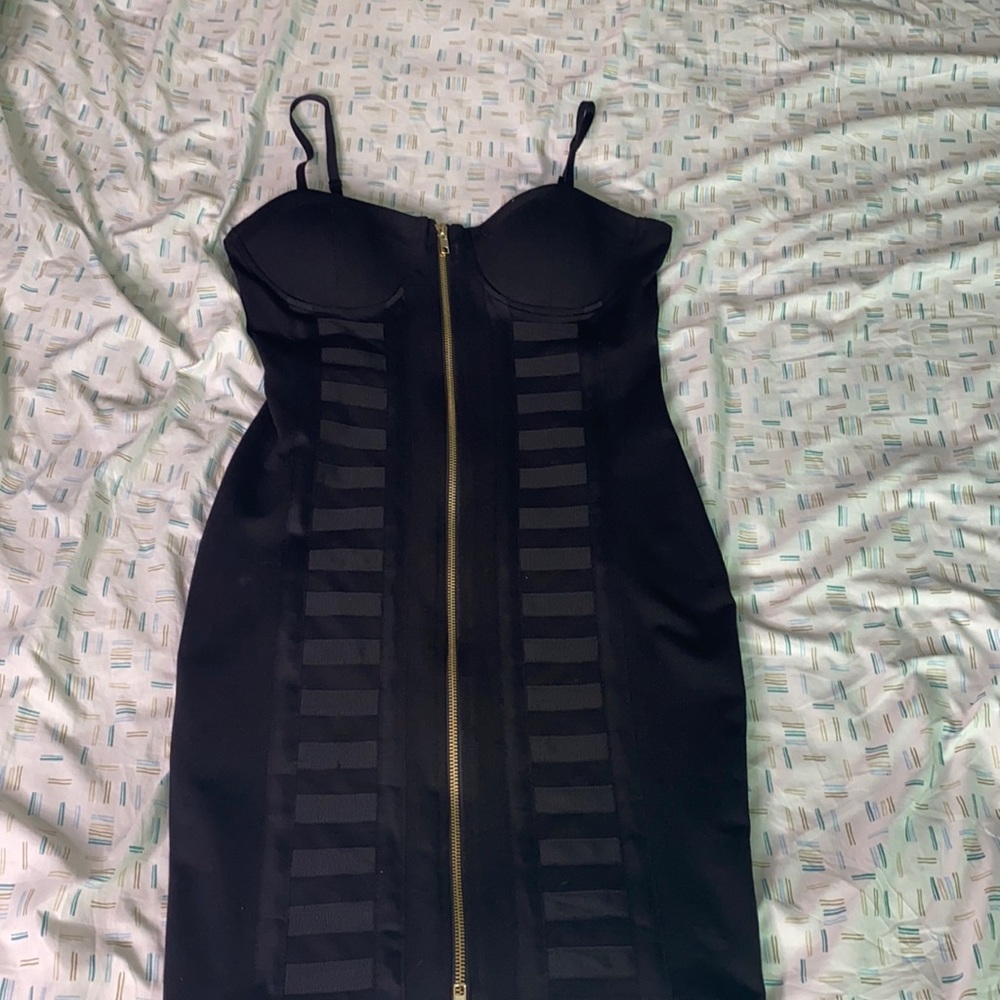 Black sexy dress (midi)